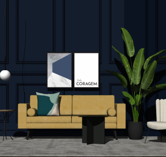 精品客厅设计家具模型 (20)